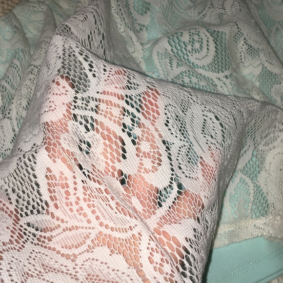 Green/White Lace Dress - Picture 4 of 5